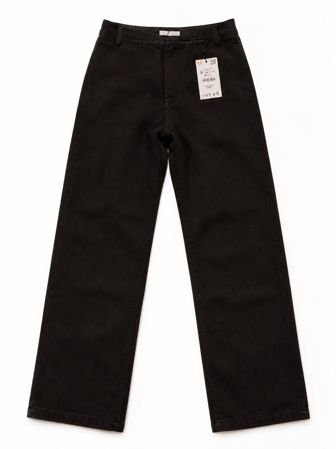 Pantaloni marrone scuro a gamba larga – Taglia 25