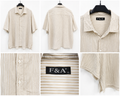 Camicia a righe F&A – Taglia XL – Stile casual/vintage