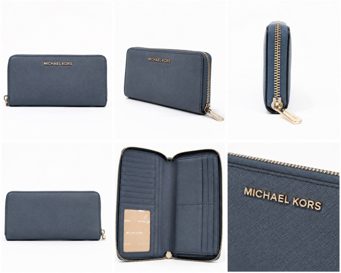 Portafoglio Michael Kors Blu – Ottime condizioni