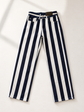 Pantaloni a righe blu e bianche – Taglia S