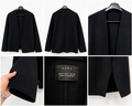 Cardigan/Blazer nero da donna – Elegante e minimal – Taglia S