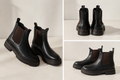 Stivaletti Chelsea neri con tacco – Donna