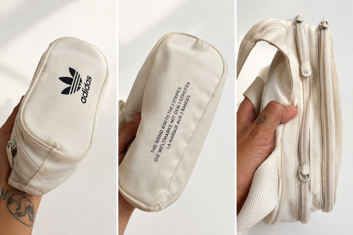 Adidas Originals Mini Borsa a Tracolla Beige – Unisex