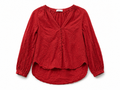 Blusa Rossa Donna a Maniche Lunghe