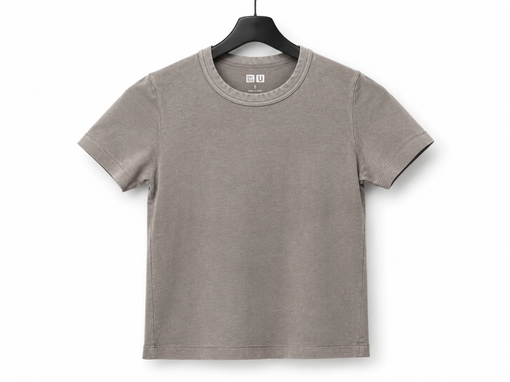 UNIQLO T-Shirt Grigia Basic