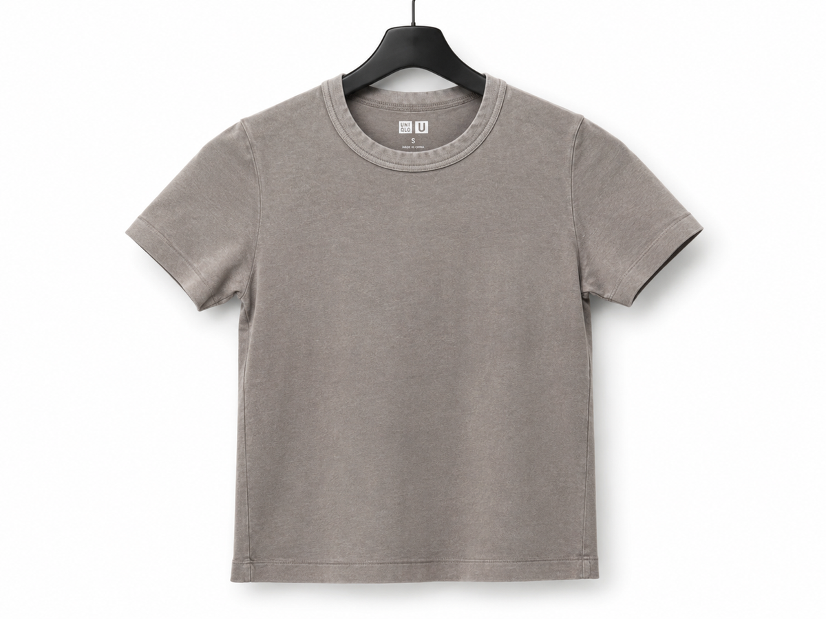 UNIQLO T-Shirt Grigia Basic