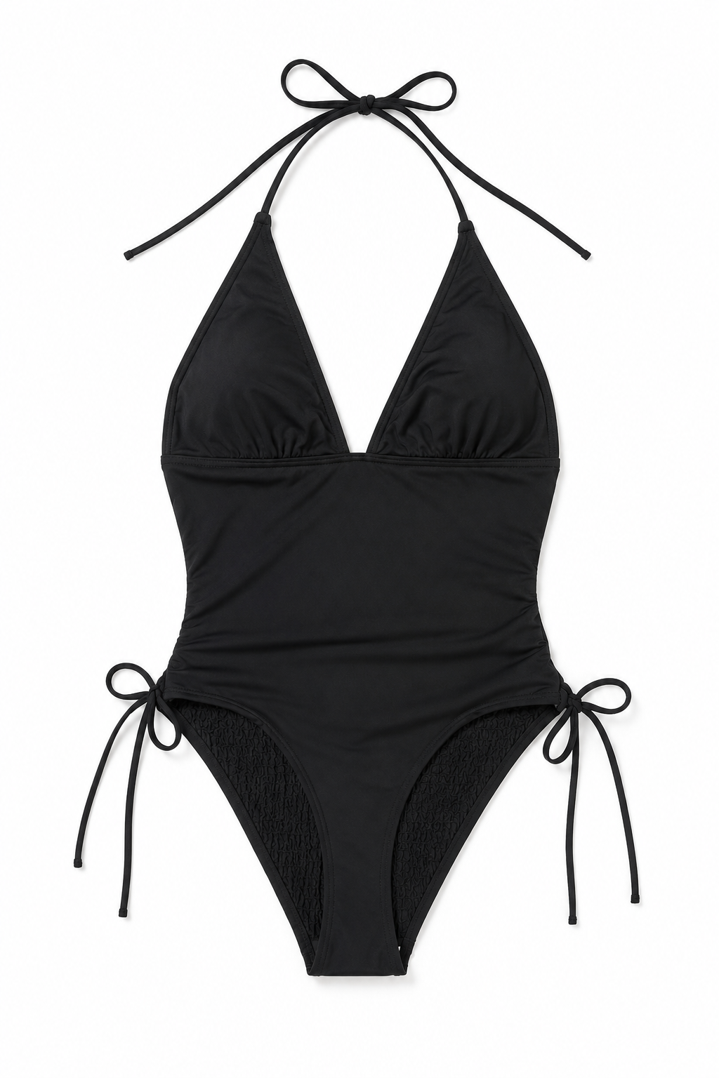 Costume Intero Donna Nero con Lacci Laterali 🖤