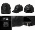 🧢 Cappello New Era New York Yankees effetto pelle nero – Ottime condizioni