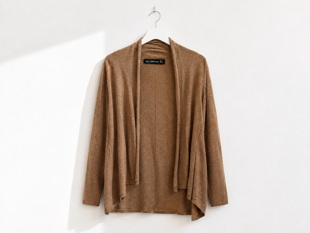Cardigan Zara marrone cammello – Taglia S