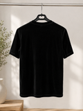 T-shirt nera basic girocollo – Taglia S
