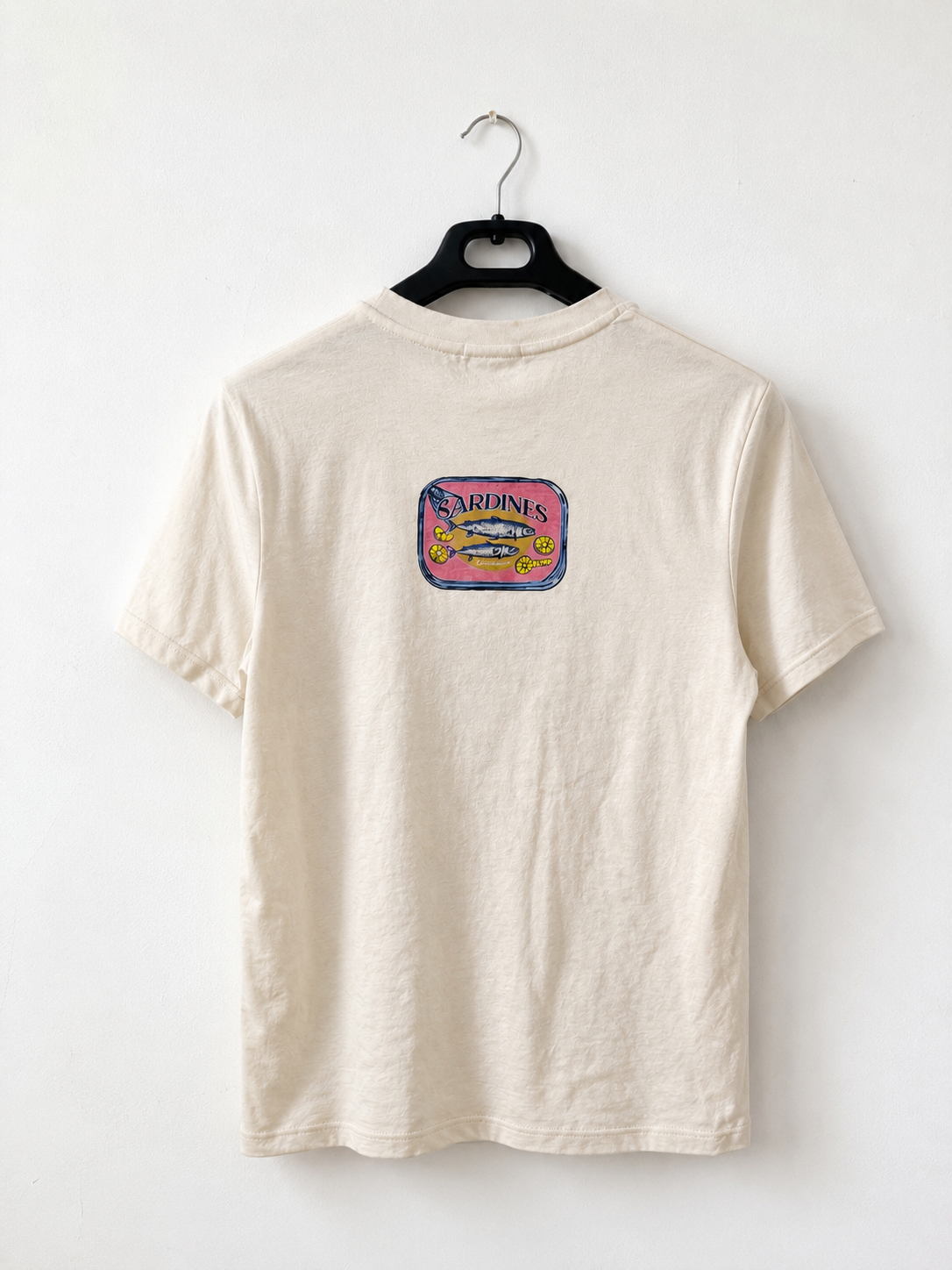 T-shirt Stradivarius Sardines panna – Taglia XS