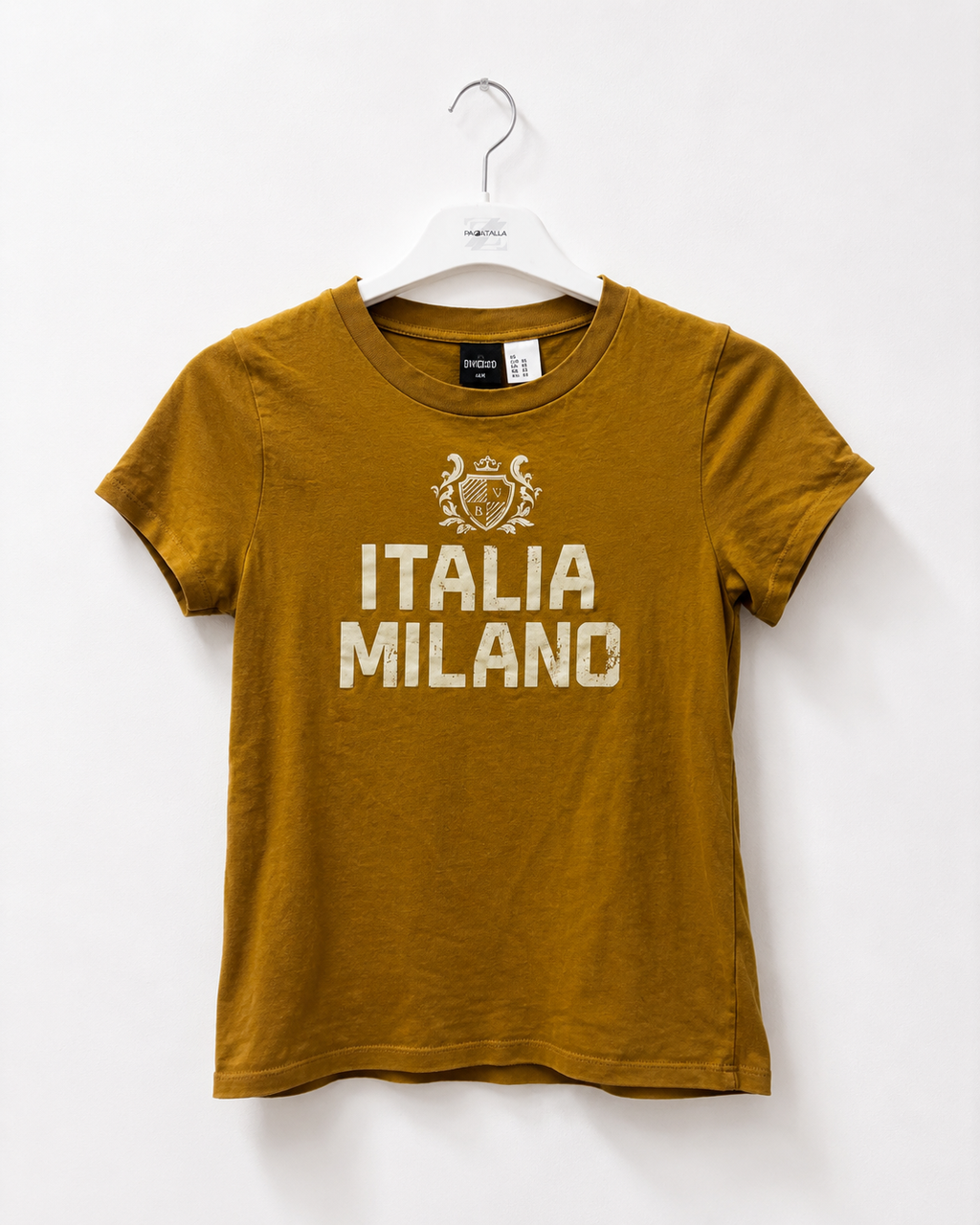 T-shirt Italia Milano senape – Taglia XS