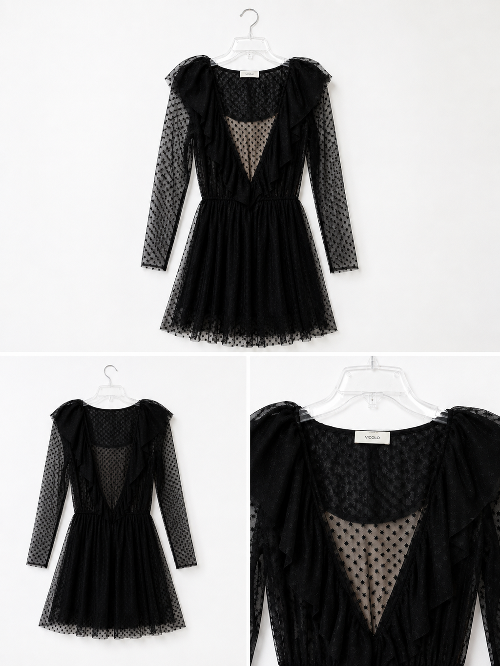 Vestito Nero in Pizzo – Elegante & Vintage