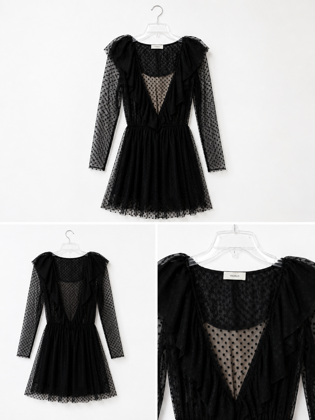 Vestito Nero in Pizzo – Elegante & Vintage