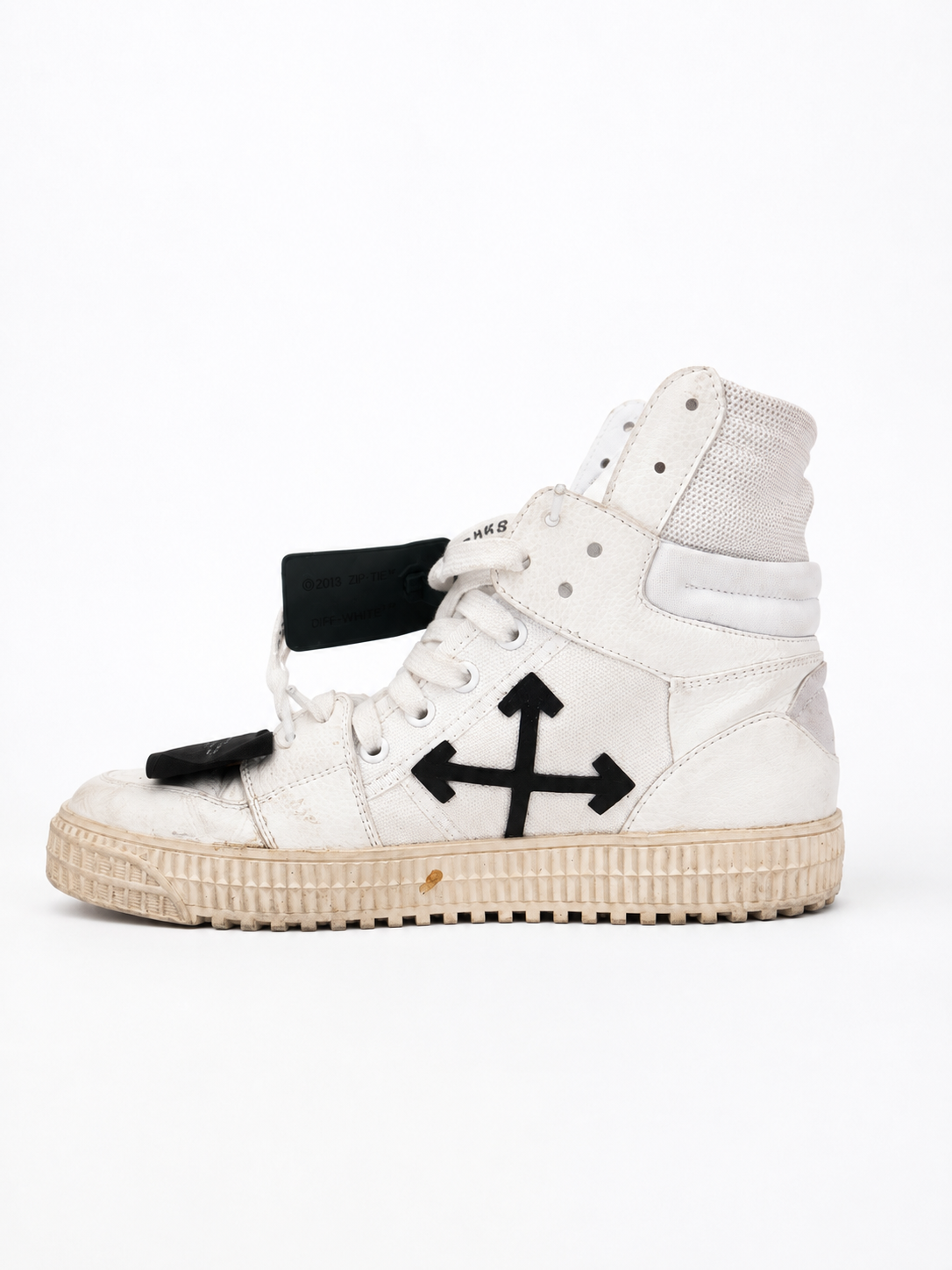 Off-White Vulc 1980 High Top Sneakers Bianche top quality